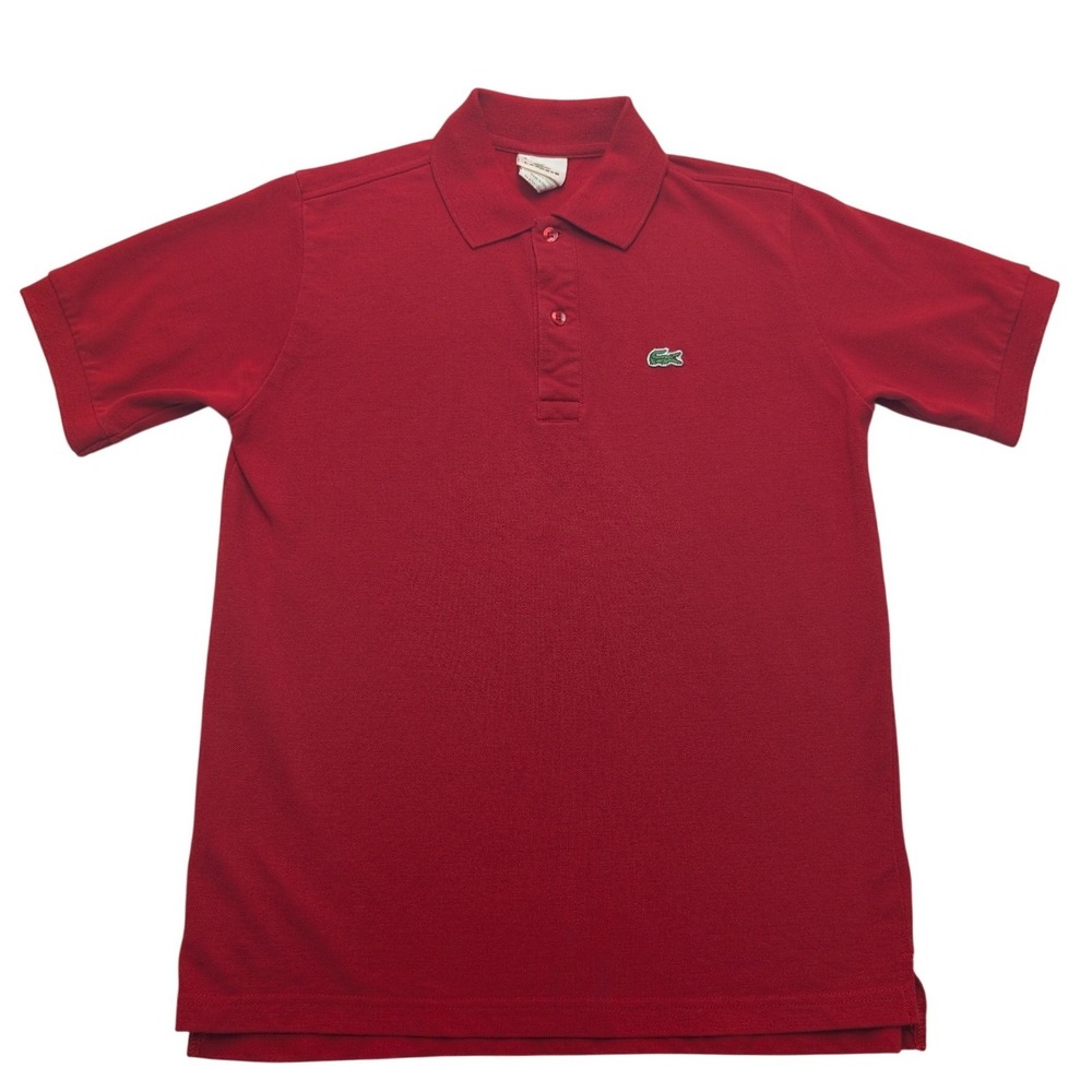 Lacoste Polo Shirt Mens 4 Red Short Sleeve Pique Cotton Classic Fit Logo